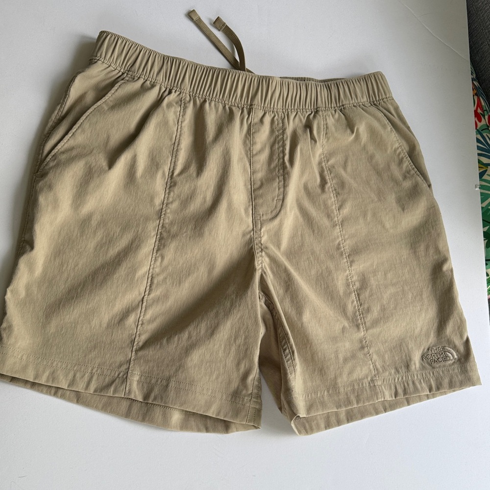 The North Face Tan/Beige Embroidered Shorts